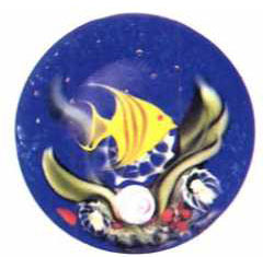 Finished miniature weight with undersea motif