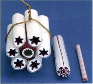 Three stages of a complex cane