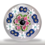 Lot 46 Antique Clichy spaced concentric millefiori miniature paperweight