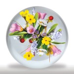 Lot 95 Andrew Byers 2005 flowers and berries two-sided bouquet paperweight