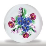 Lot 153 Randall Grubb 1989 violet bouquet paperweight