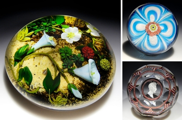 Rare fine-art paperweights to be auctioned here
